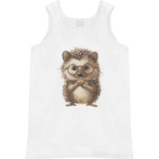 'Cute Hedgehog Wearing Glasses' Adult Vest / Tank Top AV049480