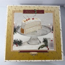 Anchor Hocking Wexford 11" Diameter Pedestal Cake Stand No Dome Made USA