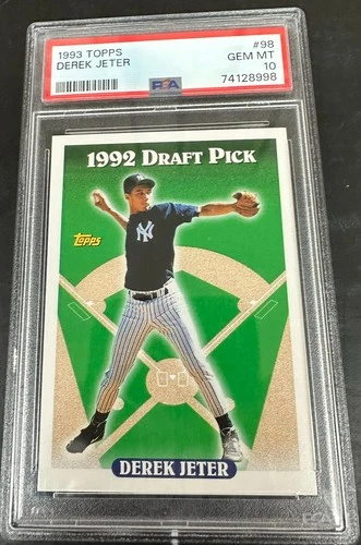 1993 Topps #98 Derek Jeter Rookie RC PSA 10 Gem Mint! Yankees