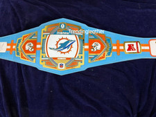 New Miami Dolphins Legacy  Wrestling Championship Belt Adult Size Zinc Replica