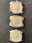 Omega elctronic parts lot cases and partial movement genuine parts  -As Is