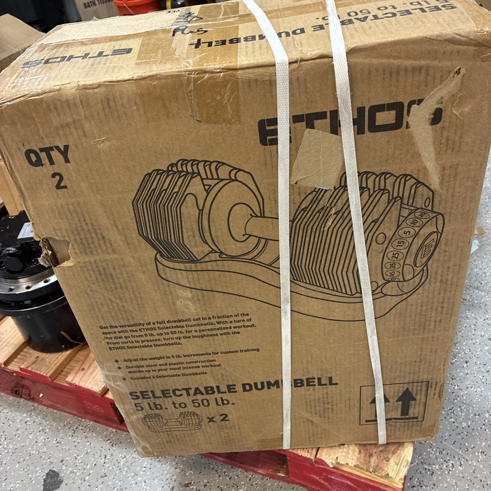 ETHOS Selectable Dumbbell 5lb to 50lb Qty 2 Dumbbells
Opens in a new window or tab