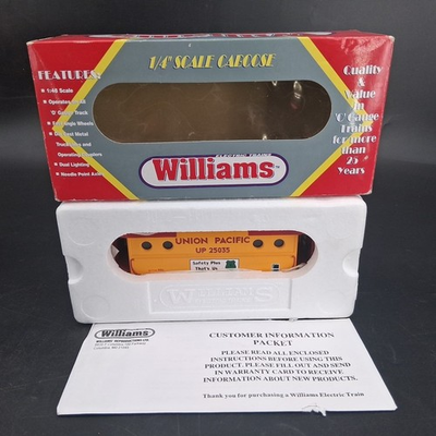 #ad Williams Trains Union Pacific O Gauge N5C Caboose #UP 25035 Item #CAB125 Boxed $29.99