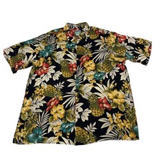NWT Reyn Spooner Hawaiian Shirt Mens XXL Pineapple Print 100 Rayon Resort