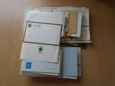 Postal Stationery - Circa 125 x registered envelopes, postcards. See pics below.