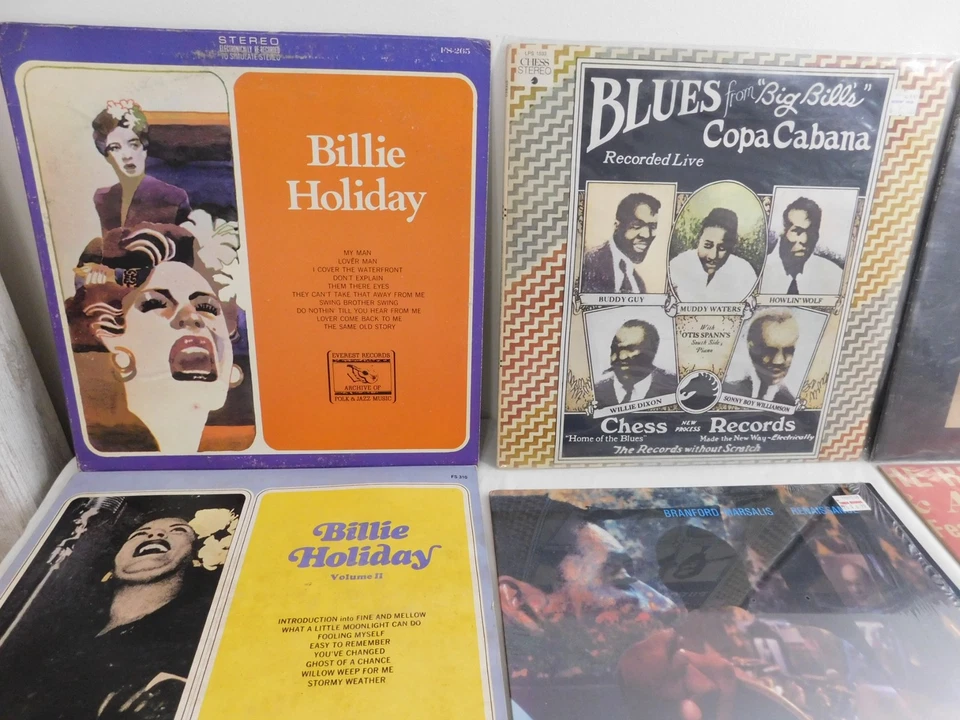 1920s-80s Jazz Blues Vinyl Record LP Collection x17 Billie Holiday Willie Dixon - Image 2 of 4