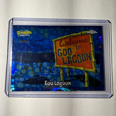 2023 Topps Chrome SpongeBob SquarePants #42 Goo Lagoon Bubble Refractor 44/99