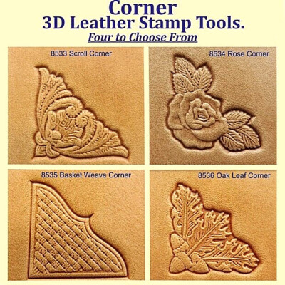 Craftool / Ivan 3 D ECKEN Leder Stempel Werkzeuge [ 8533 - 8536 ] mehrere Variationen