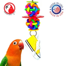 Bonka Bird Toys 1977 Sneaker Snowflake Bird Toy Cages Cockatiel Parakeet Conure 
