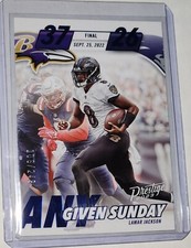 2023 Panini Prestige /249 Any Given Sunday Xtra Points Blue Lamar Jackson 