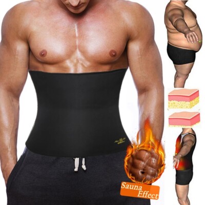 Men Waist Trainer Gym Neoprene Sauna Suit Sweat Vest Fat Burner Workout Tank Top