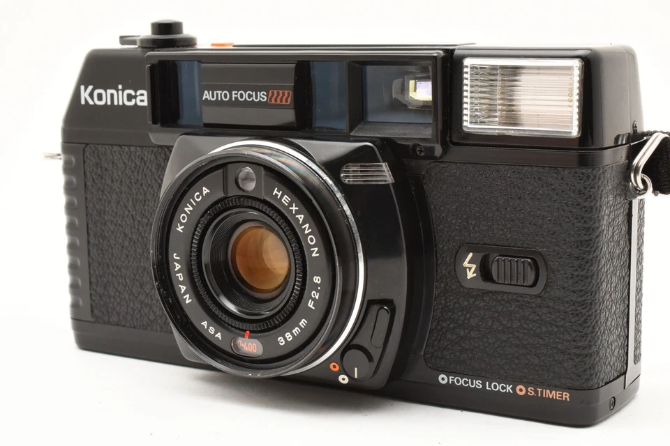 Cámara fotográfica Konica C35 MF con estuche 35 mm 38 mm f2,8 de JAPÓN #BF VENTA Foto 4 de 4