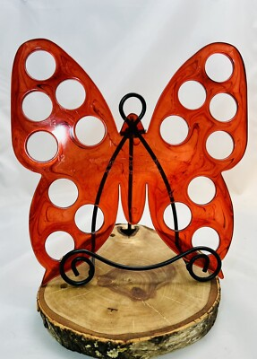 #ad Ramco THE BUTTERFLY 🦋 16 Hole Yarn Organizer Tortoise Shell Color USA $11.99