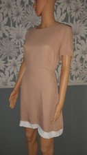 Robe Tunique Sandro Taille 1 - Nude/beige Avec Empiècement Perles, Magnifique, Occasion