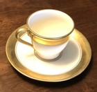 Vintage J. McD&S. Co, Ivory & White, Tea Cup and Saucer with Gold Rim — photo 3