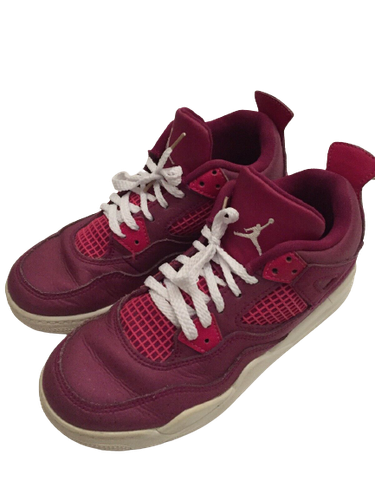 burgundy and white jordan 4