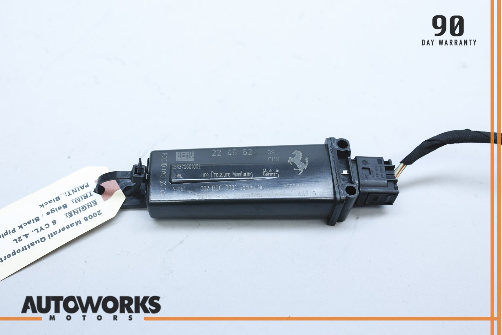 04-08 Maserati Quattroporte M139 TPMS Tire Pressure Monitor Sensor 30020993 OEM