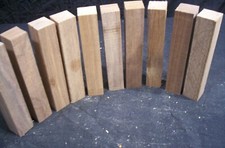 10 Piece Jumbo Walnut Pen Blanks Craft Lumber 1 x 1 x 5 1/2 Inch Wood Lumber