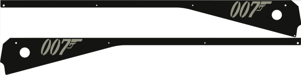 James Bond 007 70th Anniversary Stern Pinball Machine with Side Rails Armor Clone Style