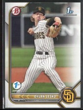 2022 Bowman Draft 1st Edition Dylan Lesko BD-27 1st | San Diego Padres