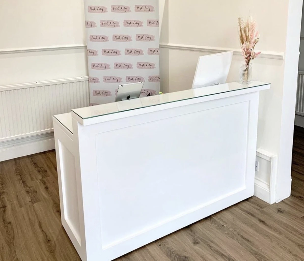 Shop Salon Counter Reception Desk Salon Desk Shaker Style eBay