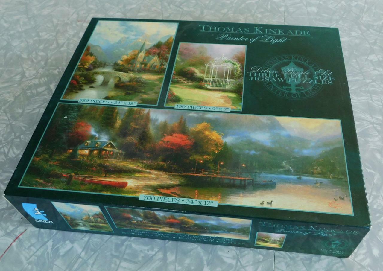 Thomas Kinkade New/Sealed Jigsaw Puzzle Lot of 5 Painter Light Ceaco ...
