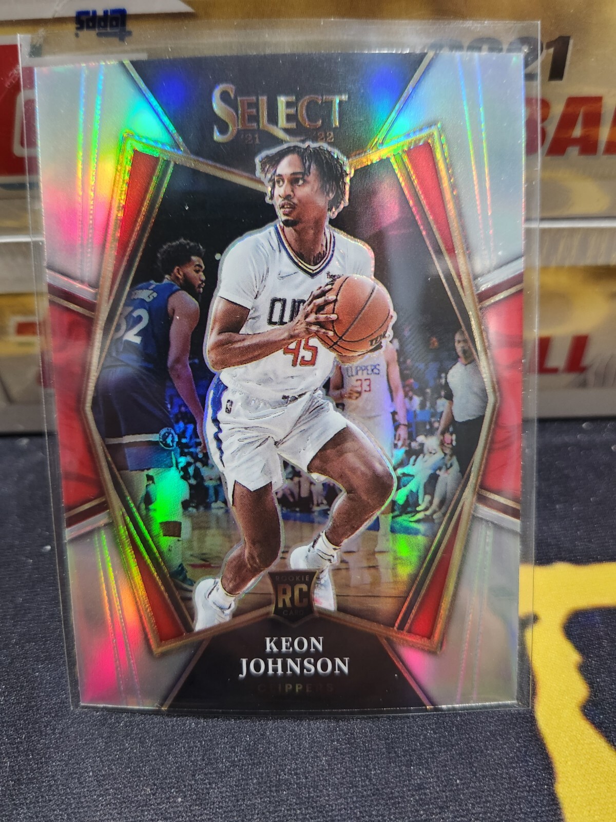2021-22 Panini Select Rookie Premier Keon Johnson RC Silver Prizm Clippers PWE