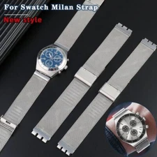 Milan Metal Watch Strap For SWATCH YCS YAS YGS IRONY Stainless Steel Bracelet