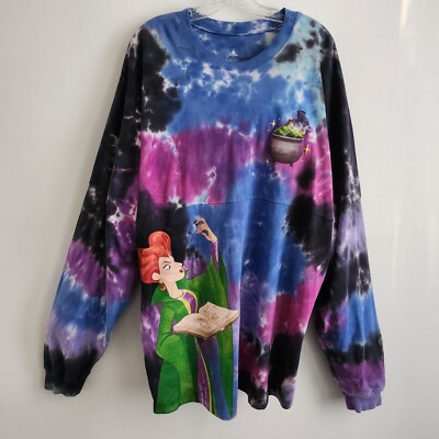 Disney Spirit Jersey Hocus Pocus Tonight We Fly Size XXL  Tie Dye Sweatshirt