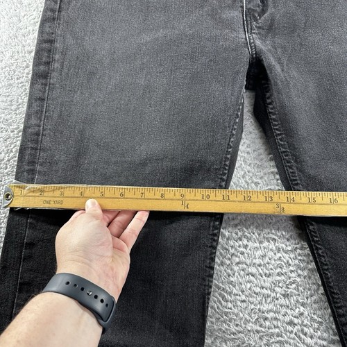 Jeans Levi's 514 Nero Uomo 48x30 Vestibilità Dritta Elasticizzato Clean Fade Goth Retrò - Foto 4 di 11