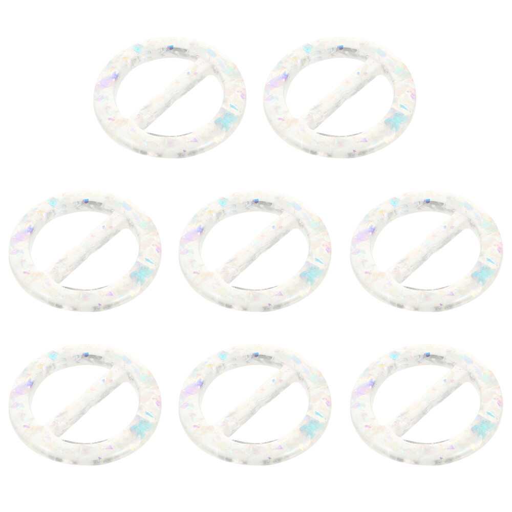 8 Pcs Scarf Jewelry Slides Scarf Clips Slides Round Scarf Clip eBay