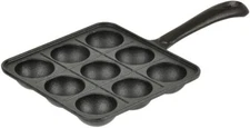 JapanBargain Cast Iron Takoyaki Pan Maker 9 Molds S1793