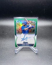2023 Bowman Chrome 1st Green Auto /99 Ronny Simon RAYS RC SP Refractor Prospect