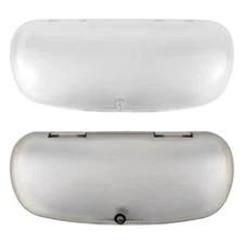 Hard Shell Glasses Cases, Frosted Translucent Eyeglasses Case For Grey+white