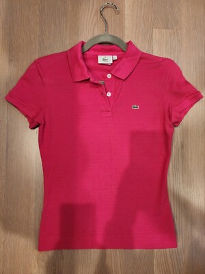 Lacoste Polo Size 38 Pink