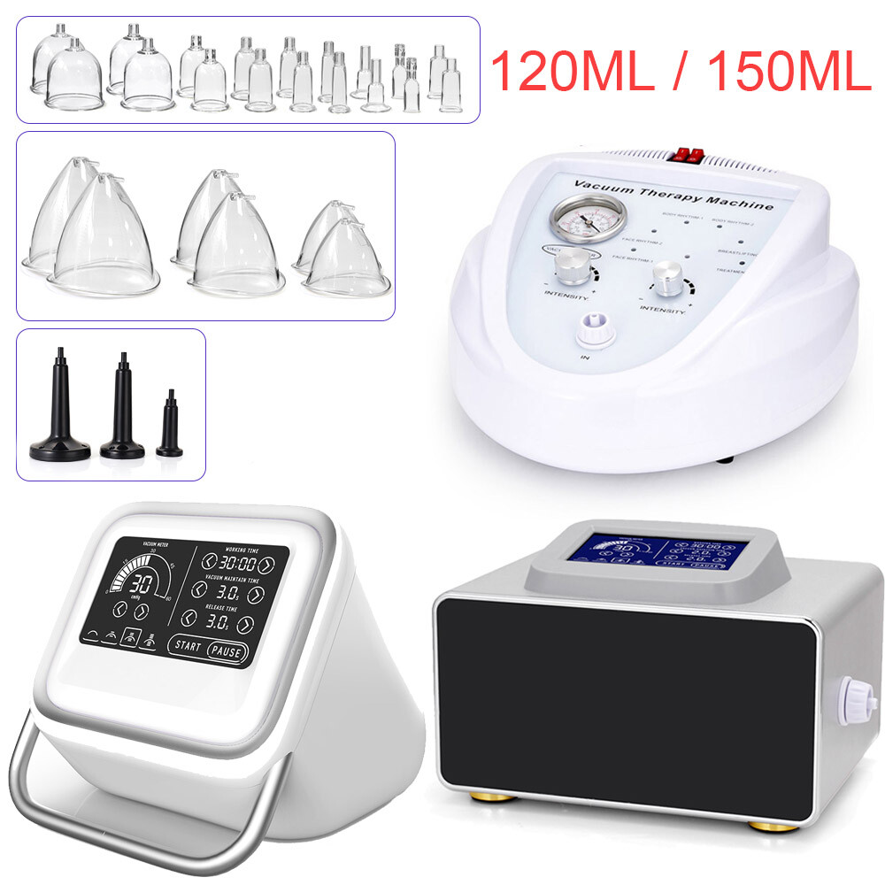 Máquina de masaje de terapia al vacío para aumentar los glúteos 120 ml / 150 ml