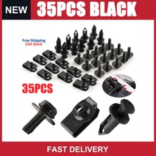 35pcs Engine Under Cover Splash Shield Guard Body Bolt U-nut Clips Fastener USA