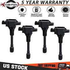 4PCS Ignition Coils Set For Nissan Altima Rogue Sentra Versa Cube l4  UF549