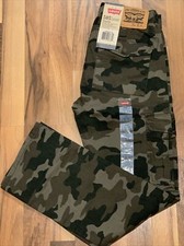 Levi's 12 or 14 Boys' 505 Jeans Adjustable Waistband Straight Regular Fit Camo