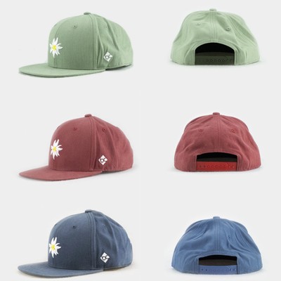 Bavarian Caps Edelweiß Leinen Snapback Basecap Unisex Stickerei Sommercap Neu