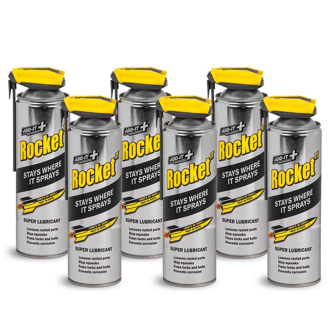 Rocket TT MultiUse Super Lubricant Water Displacement WD Spray 6x 450ml Tube 5010373211342 eBay