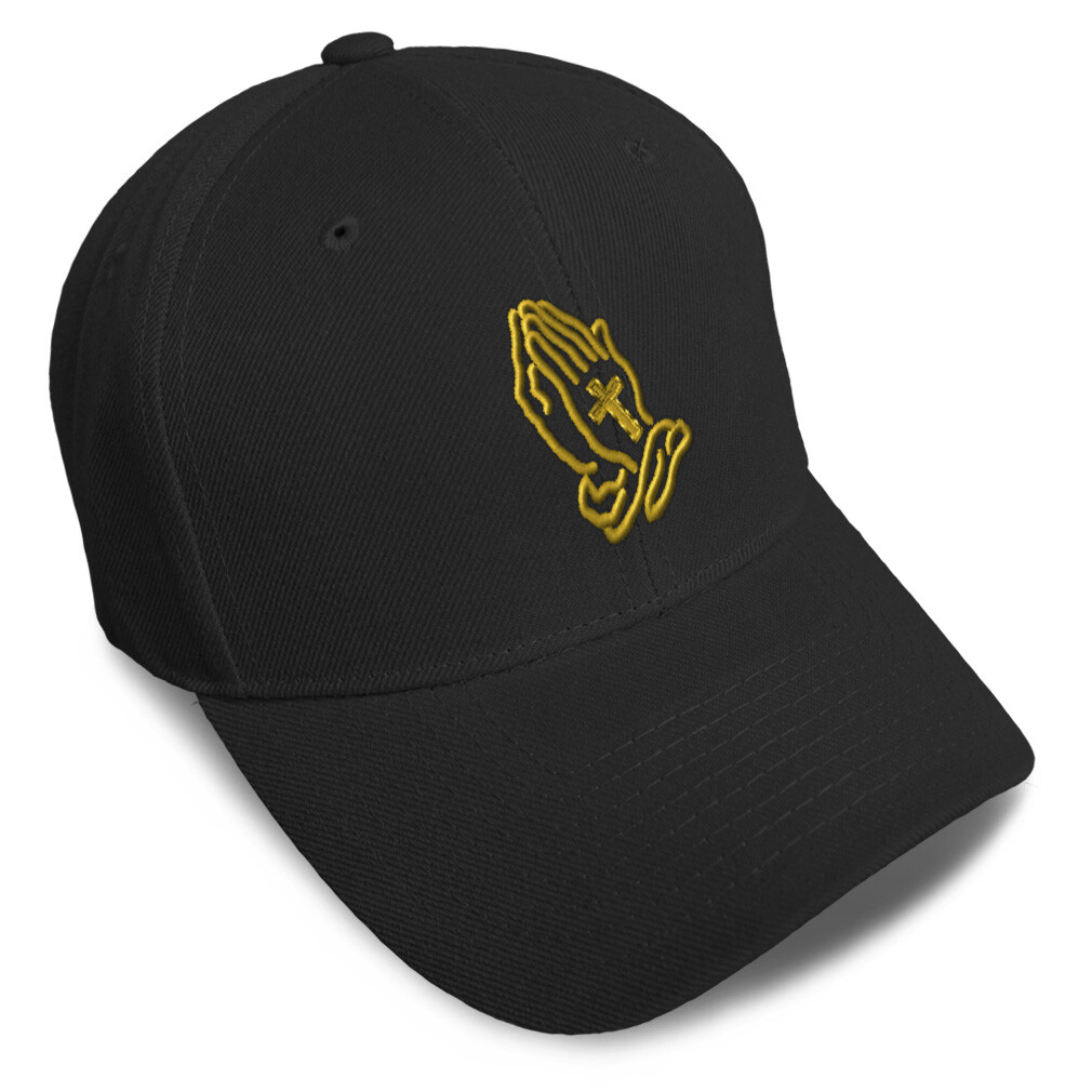 Christian Prayer Hands Embroidered Baseball Cap for Men & Women-image