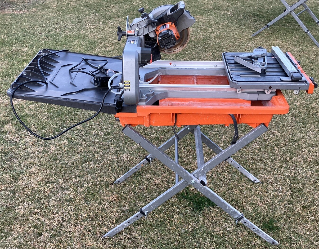 RIDGID R4041S 12 Amp 8 in. Blade Corded Wet Tile Saw with Extended Rip eBay