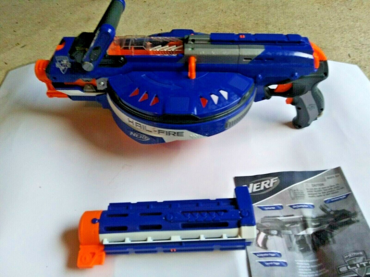 Nerf N-Strike Hail Fire Blaster Gun w Manual | eBay