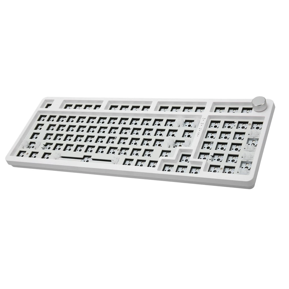 98-Key Mechanical Gaming Keyboard Kit with 2.4G BT Wired RGB Hot Swap Customization