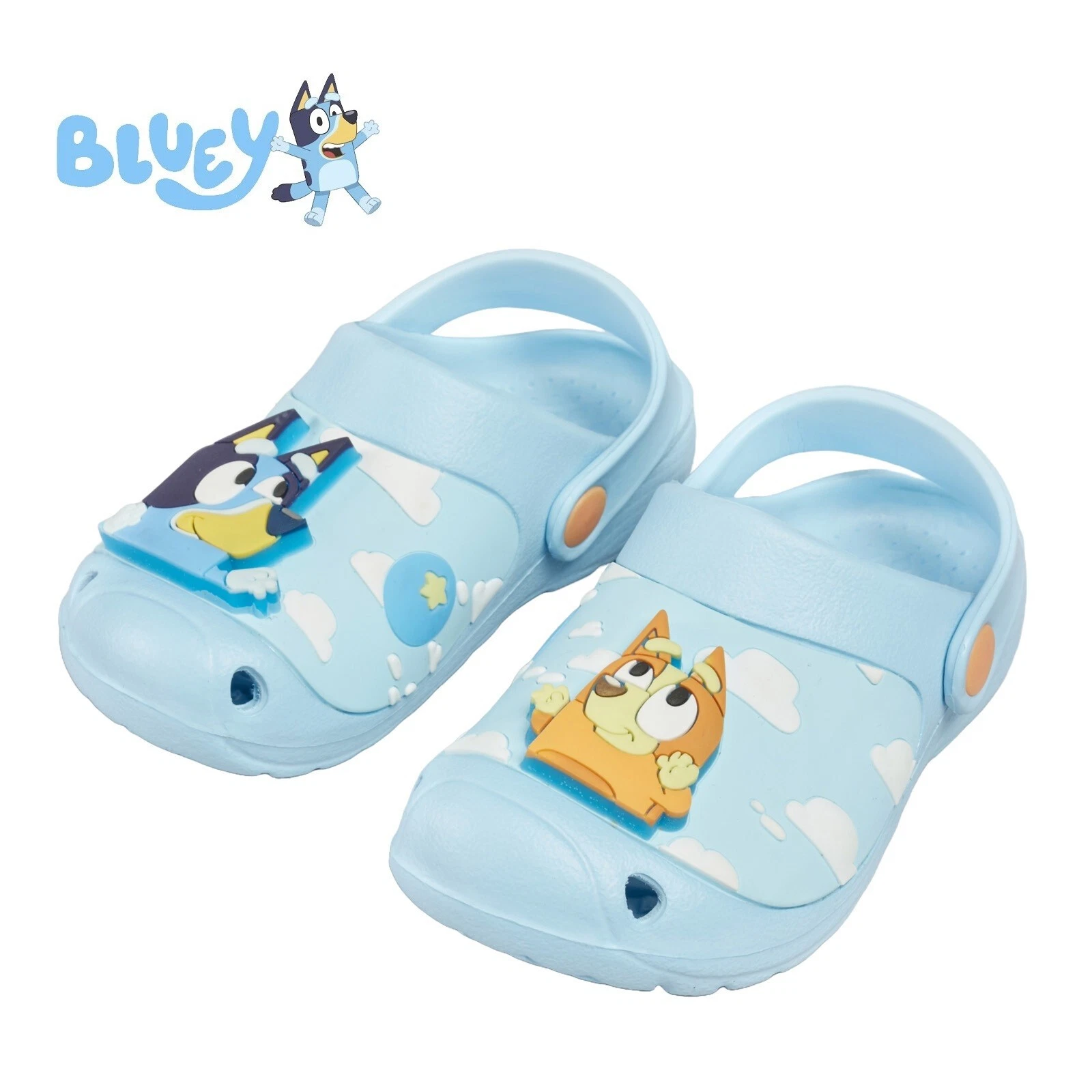 Bluey Boys And Girls Clogs With Light Up Badge For Kids