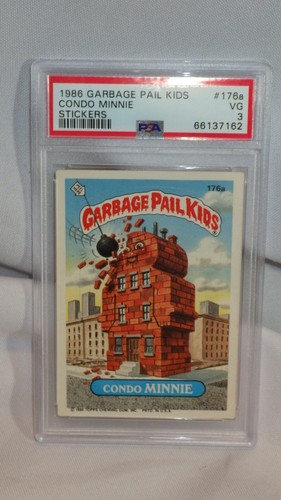 1986 GARBAGE PAIL KIDS STICKERS #176a CONDO MINNIE SERIES 5 PSA VG 3 66137162