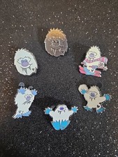 Disney Pin WDW HM Cute Yeti Snowman HM Everest Skiing 6 Pin Set Frozen