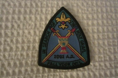New Boy Scout Patch - In Search of The Holy Grail 2001 A.D. Fall York Dist. 