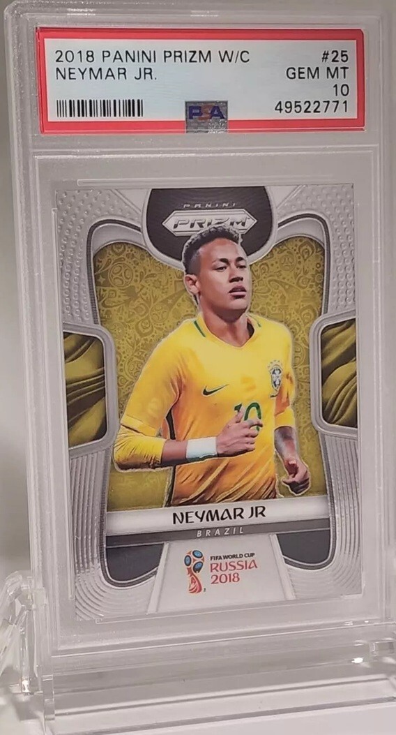 2018 Panini Prizm World Cup #25 Neymar Jr, PSA 10